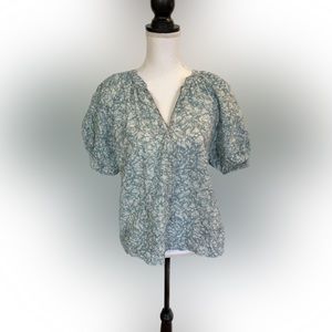 House of Harlow Floral Blouse Top Small